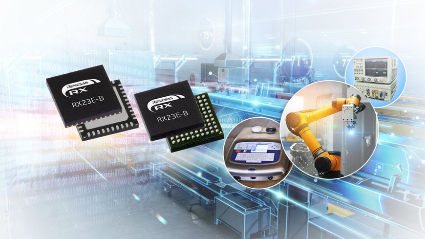 Renesas Introduces 32-bit RX MCU with High-Speed, High-Precision Analog Front End for High-End Industrial Sensor Systems